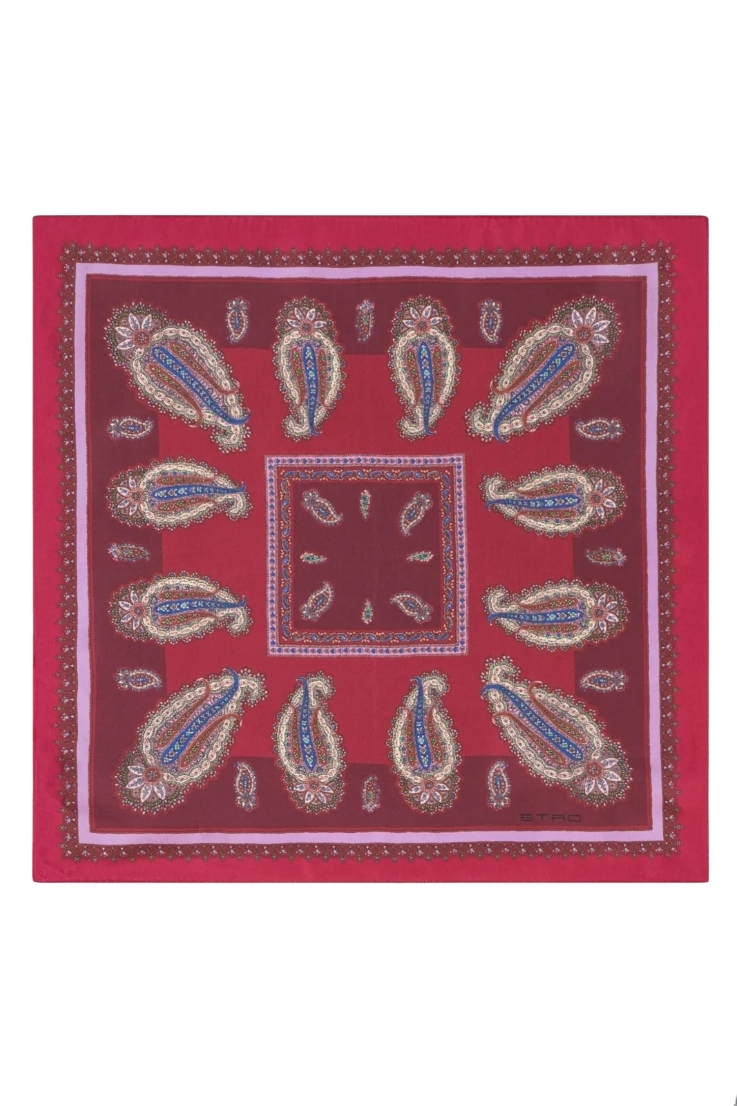 Etro, Paisley-Print Silk Scarf