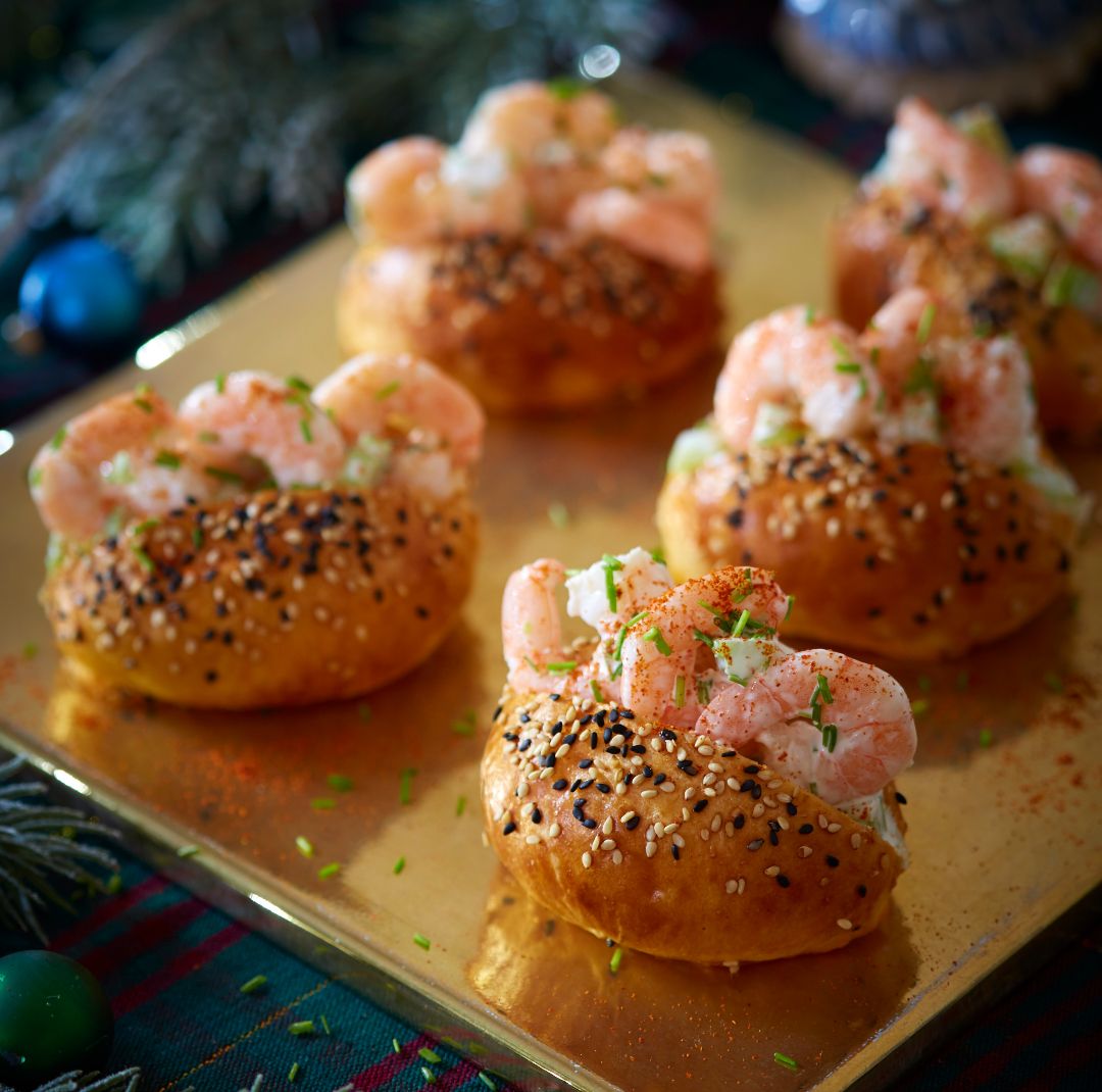 Homemade brioche buns