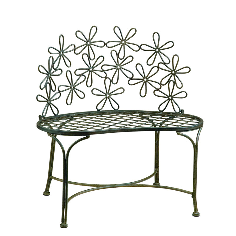Deer Park Ironworks Daisy Metal Garden Bench (cushion Sold Separately) & Reviews | Wayfair