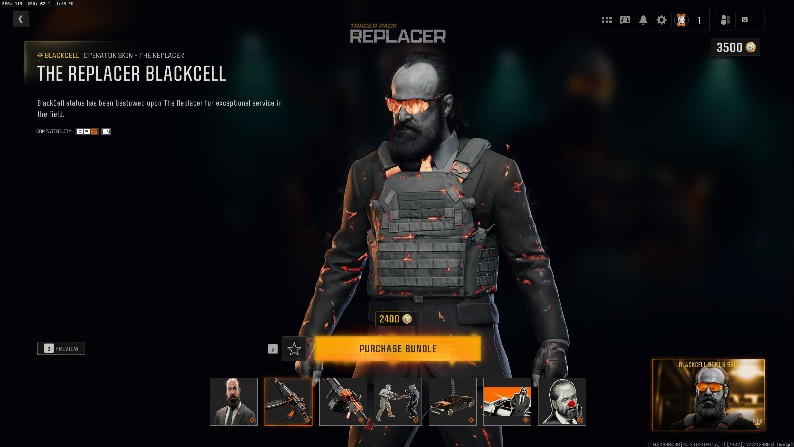 Call of Duty has added Peter Stormare as The Replacer to the store as a playable operator in Black Ops 6. The bundle includes a custom finisher, weapon blueprints, a calling card, and emblem. Owners who upgrade their battle pass to BlackCell get a bonus Operator skin for The Replacer.