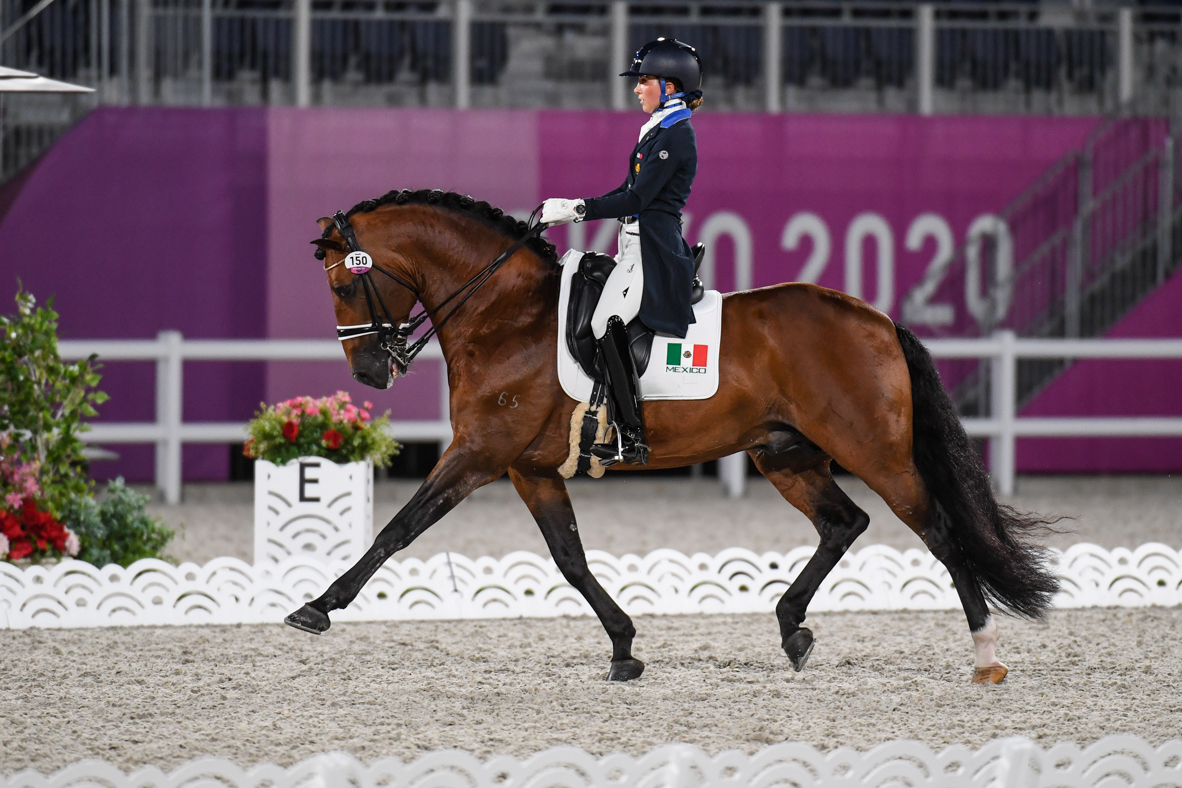 Martha Fernanda del Valle Quirarte and Beduino Lam at the Tokyo Olympics