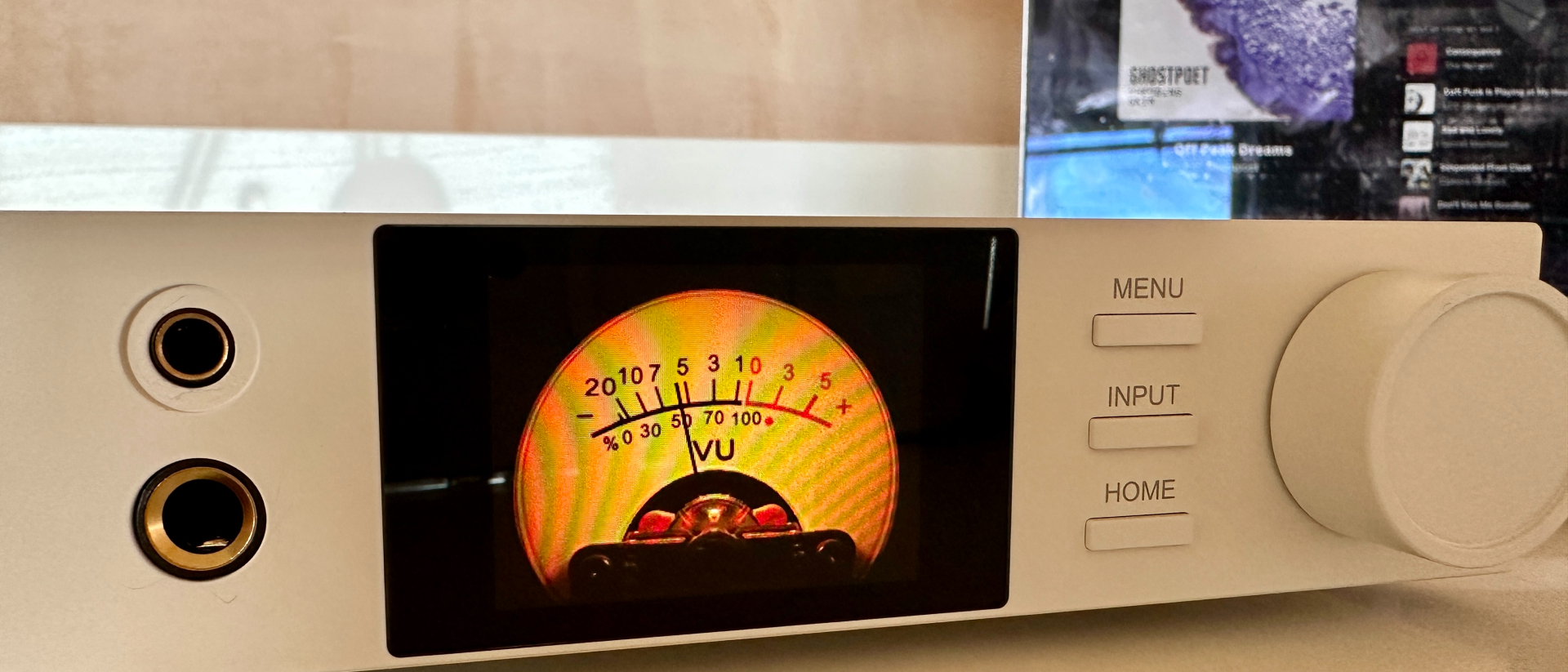 Topping DX5 II on a light-wood table 