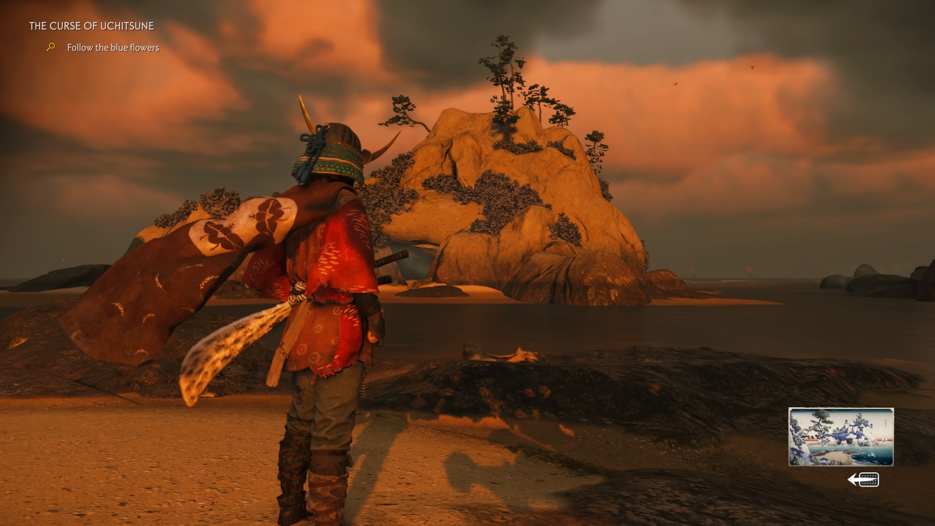 ghost of tsushima map hiyoshi island