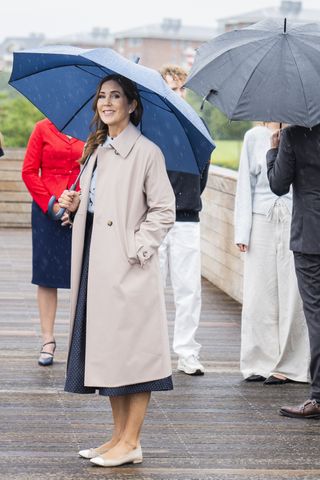 Queen Mary of Denmark on a royal visit to Vejle, Denmark