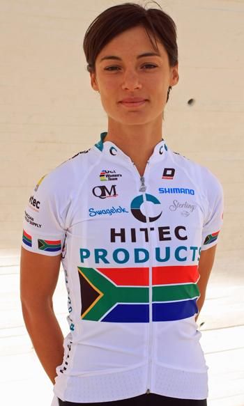 Ashleigh Moolman in her South African national champions jersey