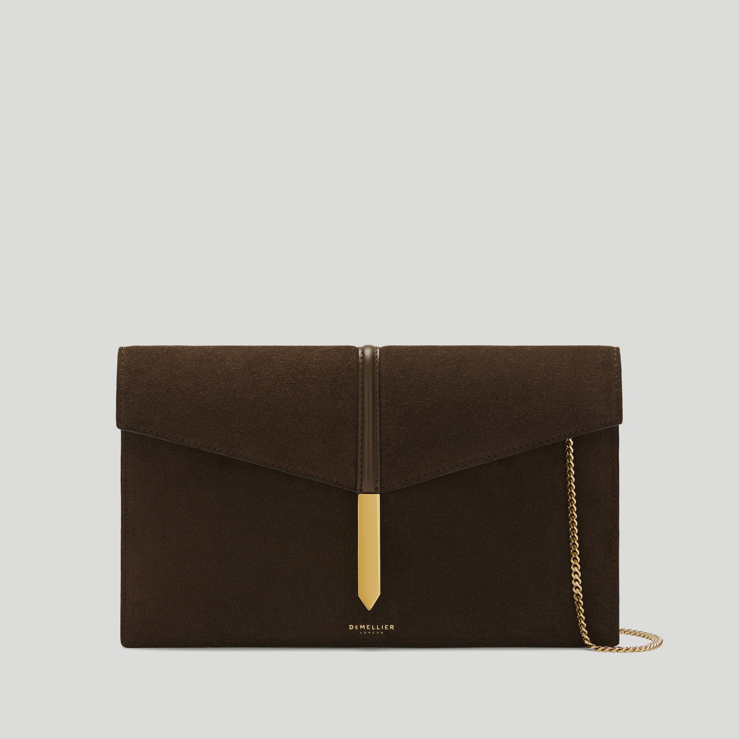 The Tokyo Clutch | Mocha Suede &amp;amp; Mocha Smooth | Demellier