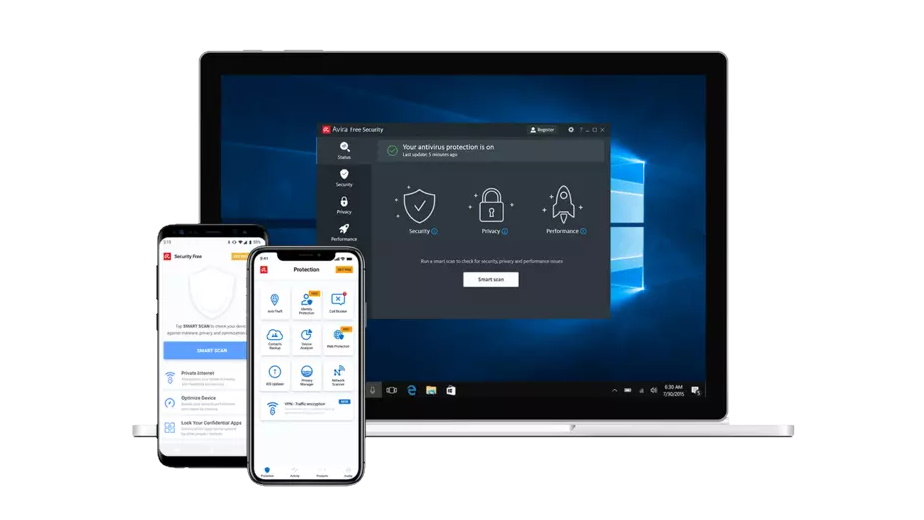 Avira Prime internet security suite on multiple devices