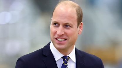 Prince William's subtle tribute explained. Seen here he tours the BAE Systems Typhoon Maintenance Facility 