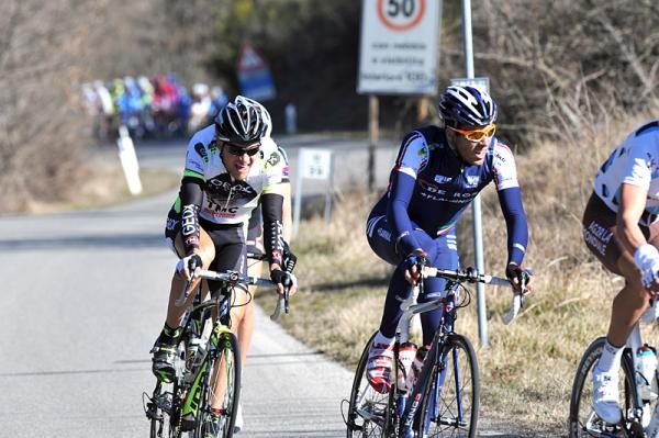 Damiano Margutti (De Rosa - Ceramica Flaminia) and Matthias Brandle (Geox-TMC)