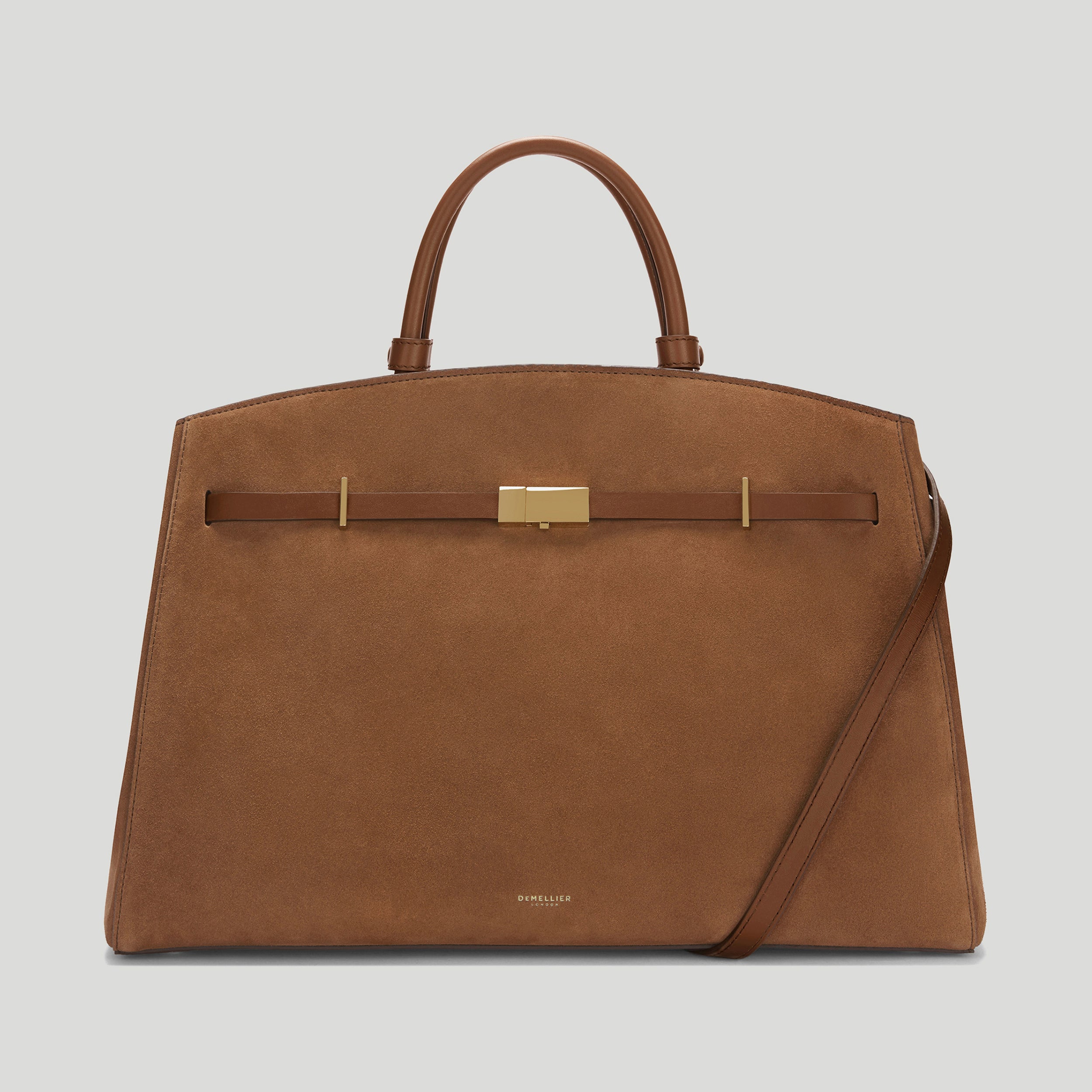 The Hudson | Deep Tan Suede &amp;amp; Tan Smooth | Demellier