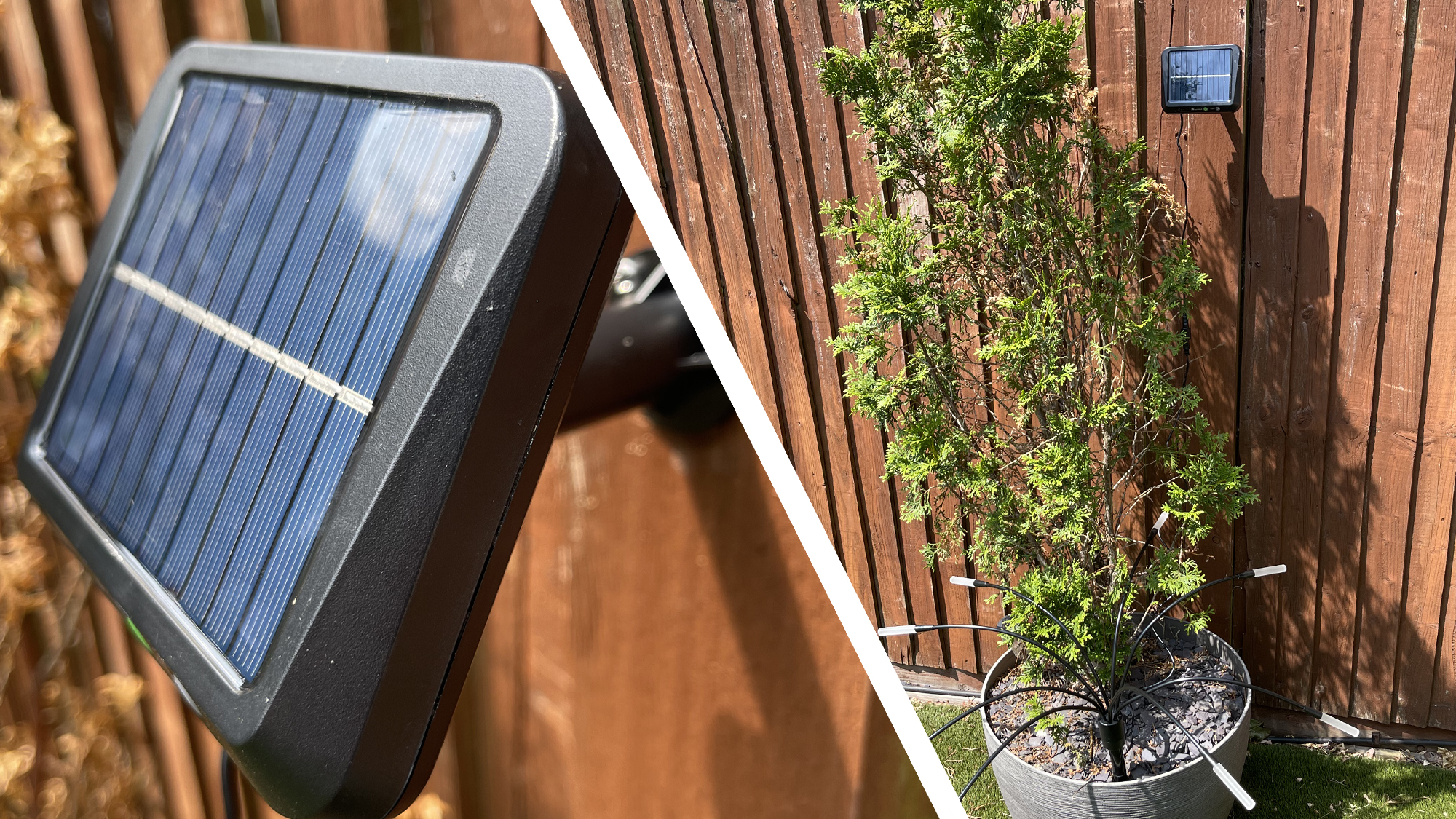 Nanoleaf Solar Outdoor Lights in garden