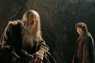 Gandalf and Frodo in The Fellowship of the Ring