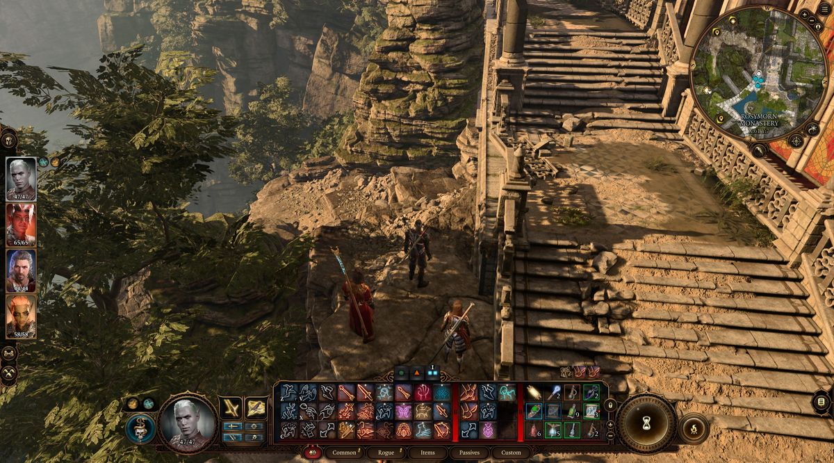 Rosymorn Monastery rear path