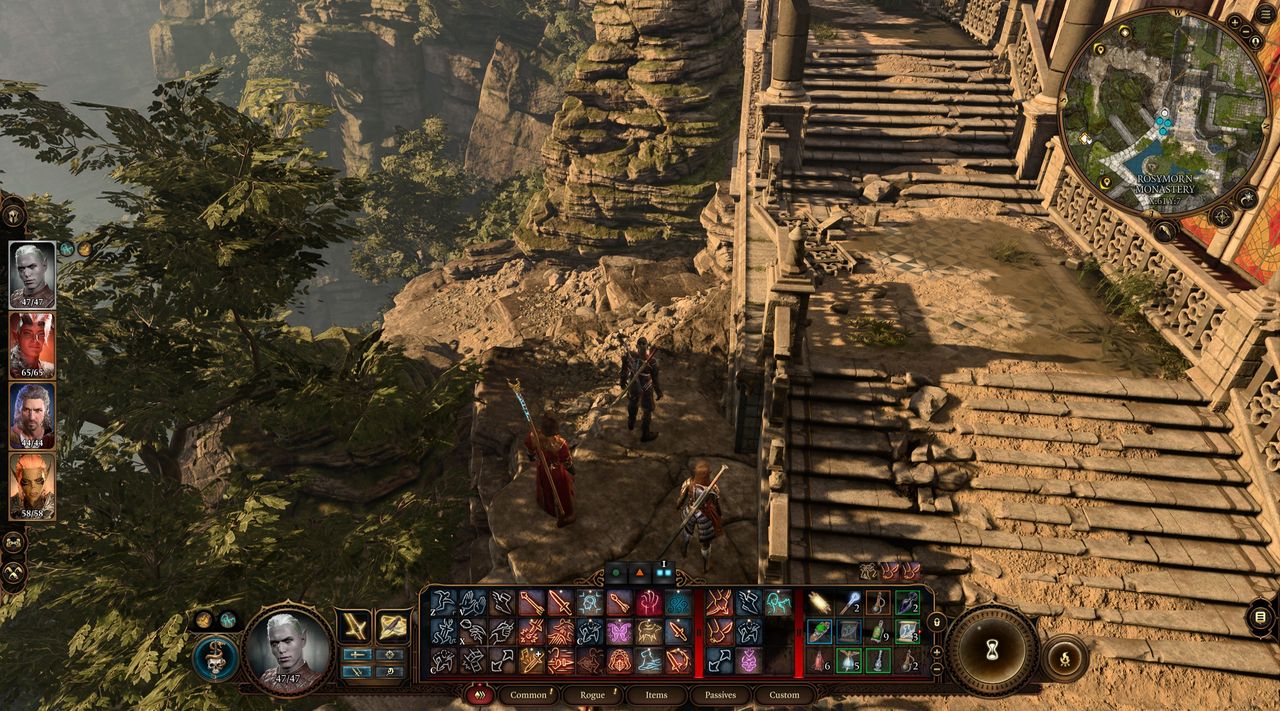 Rosymorn Monastery rear path