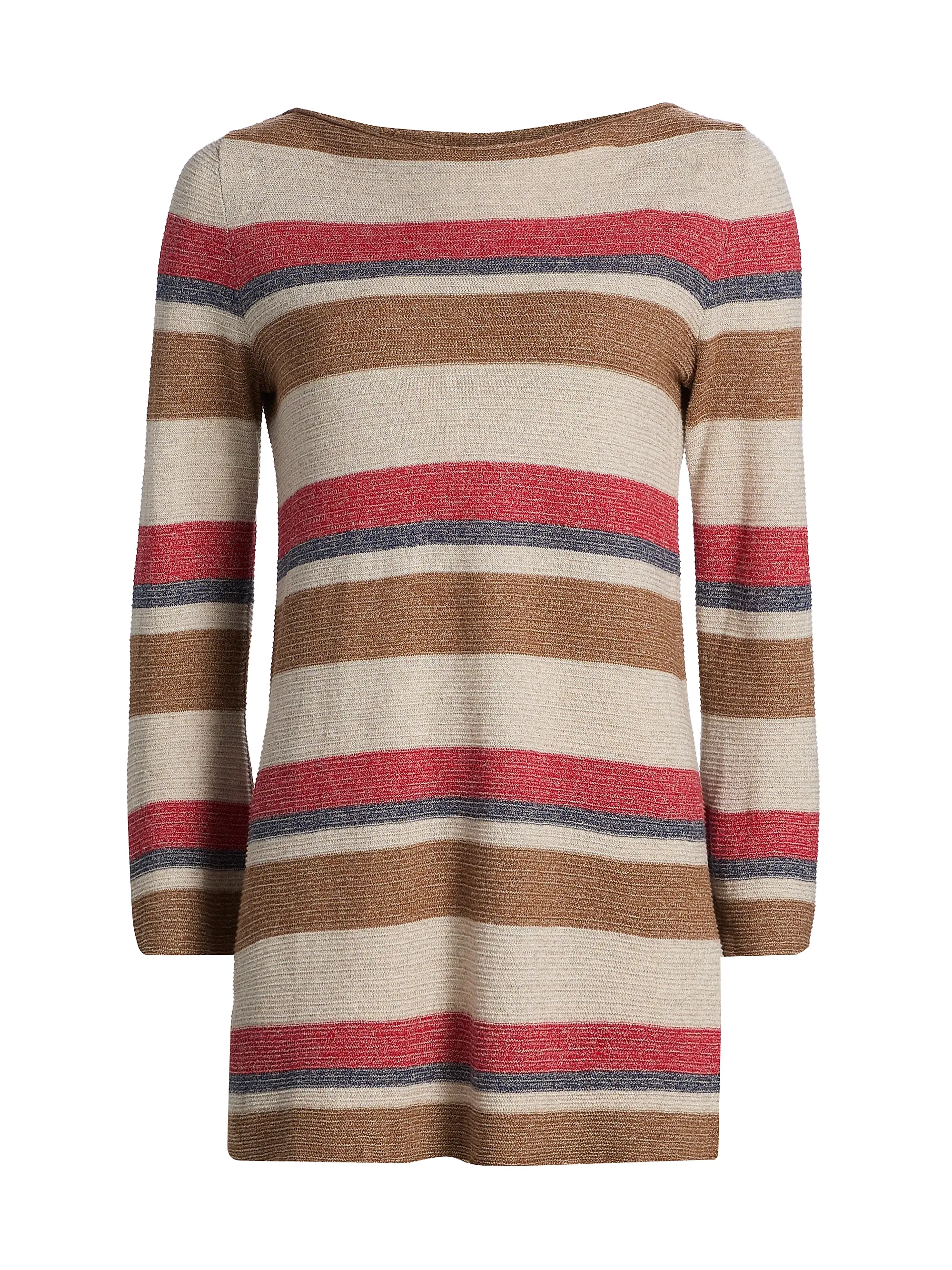 Bayside Striped Linen-Silk Minidress