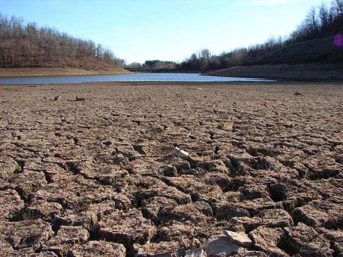 Dry lake bed