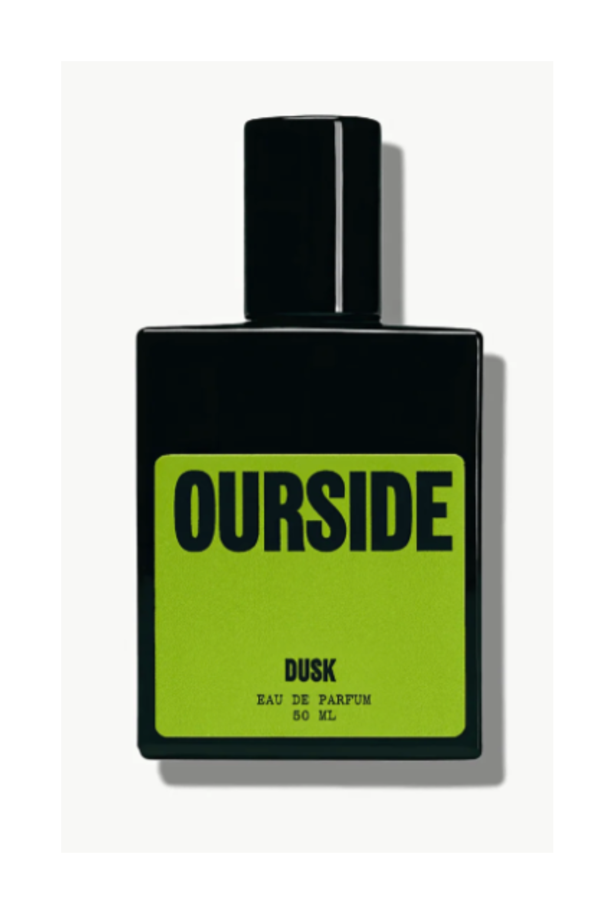 black and green perfume bottle