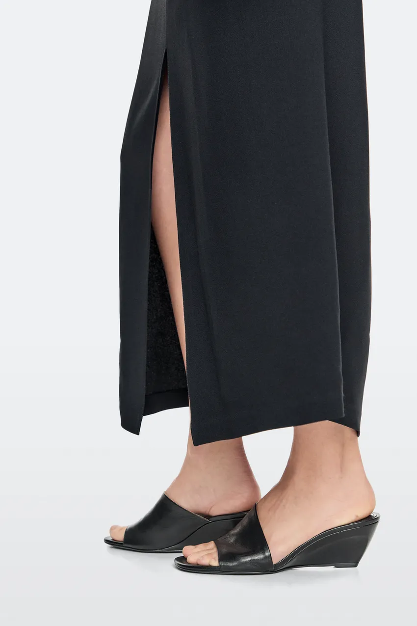 Massimo Dutti, Soft Leather Wedge Heel Sandals