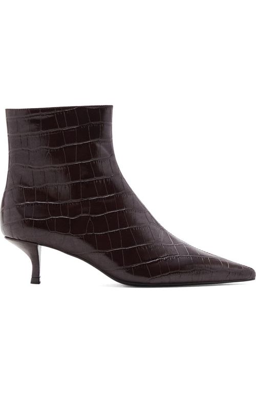 Croc Embossed Bootie