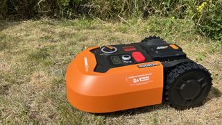 Worx landroid cutting grass