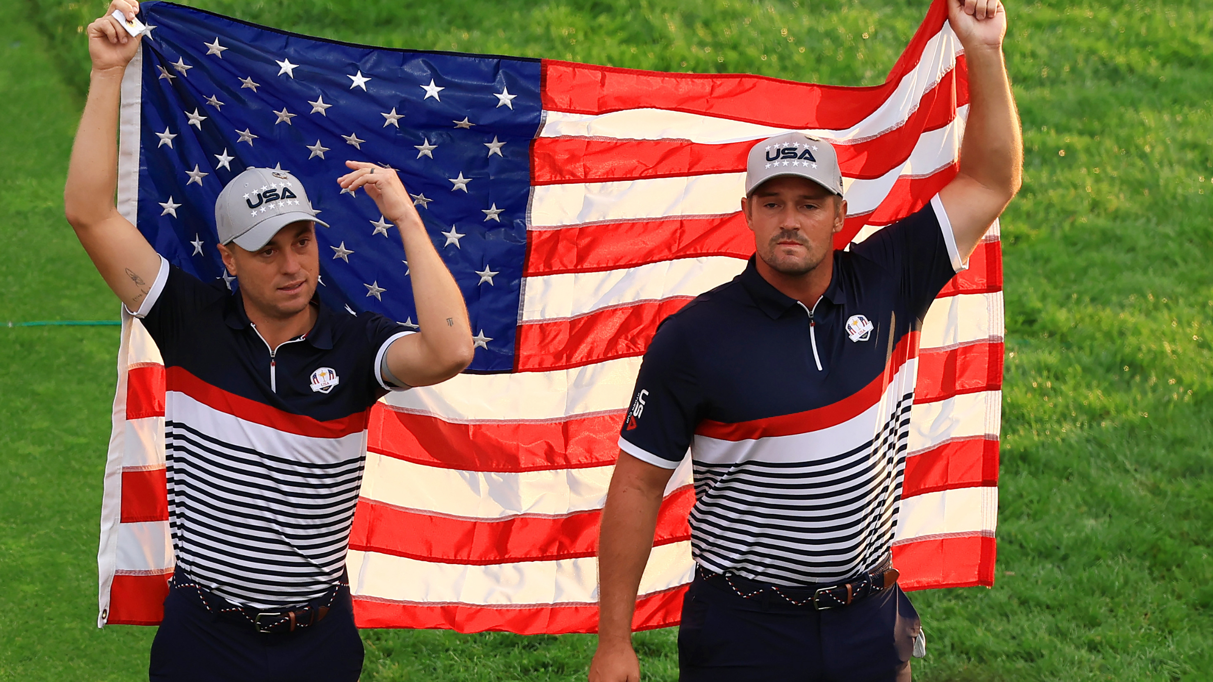 Justin Thomas and Bryson DeChambeau at the Ryder Cup