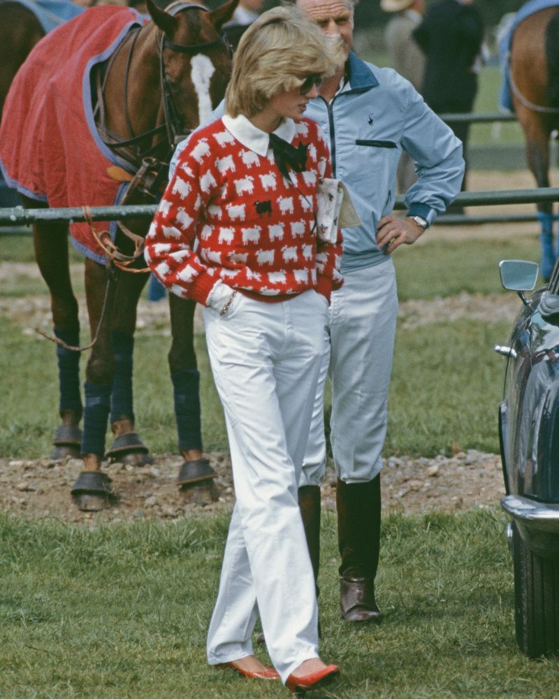 Princess Diana's statement sheep sweater