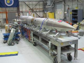 The small FORTIS rocket slated to launch on Nov. 19, 2013 to observe the composition of Comet ISON in a six-minute launch from White Sands Missile Range in New Mexico.