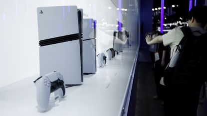 Sony PS5 Pro on display during Tokyo Game Show 2025