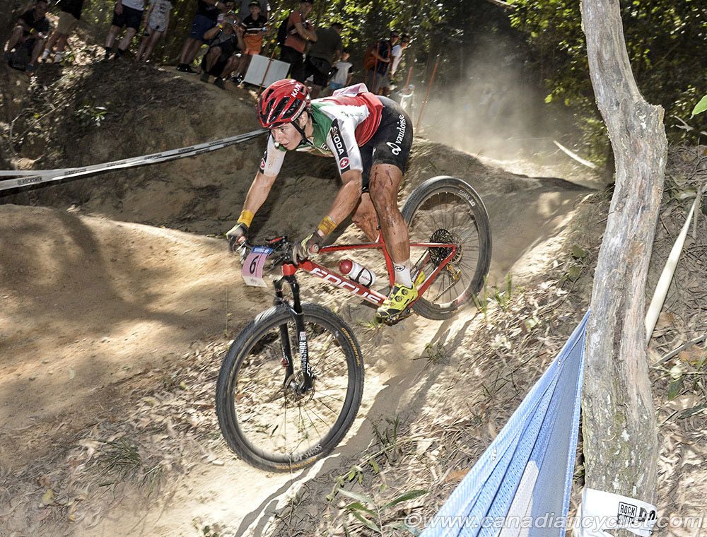 Linda Indergand crashed heavily while with the lead group