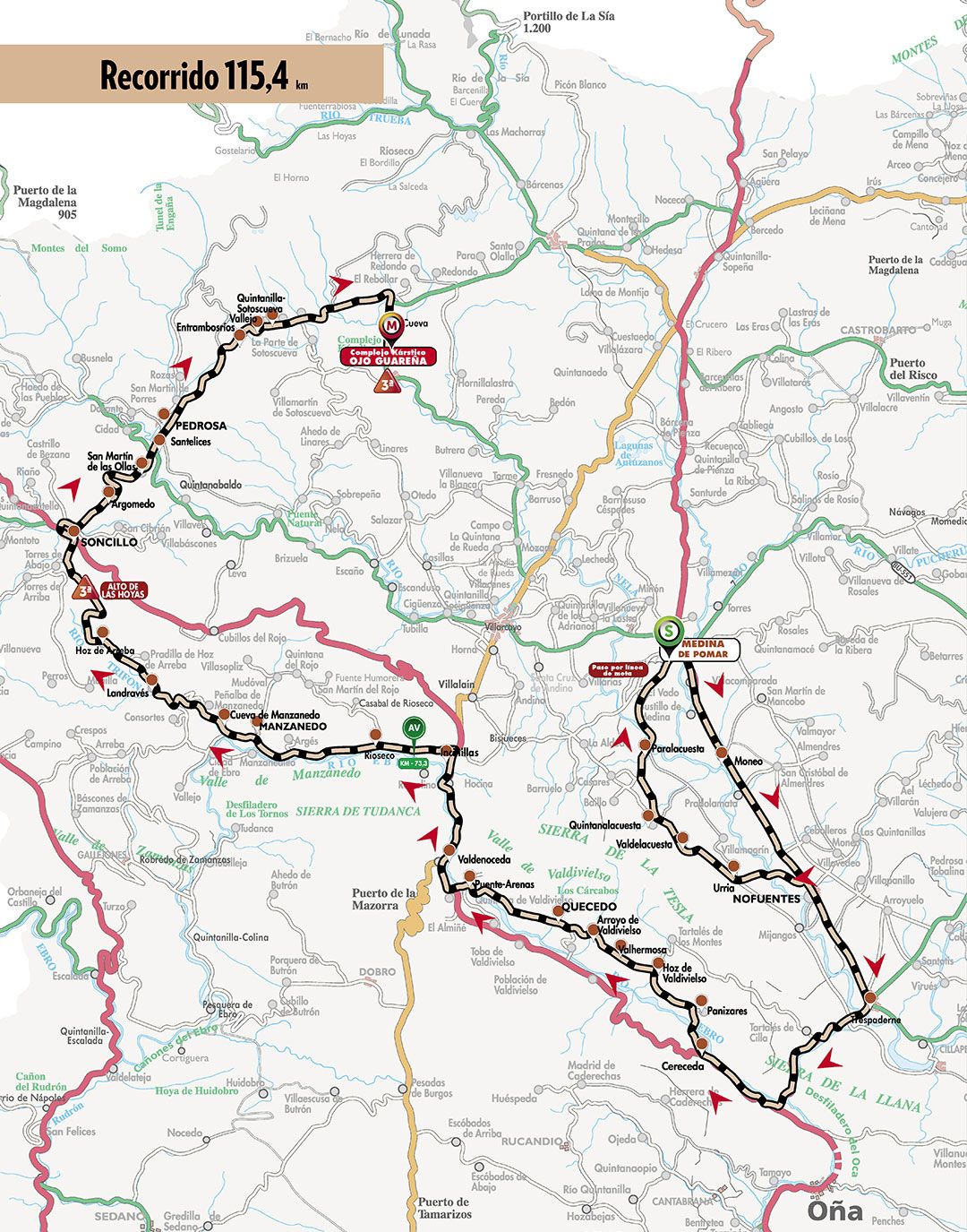 Vuelta a Burgos Feminas 2021 - Stage 3 Map