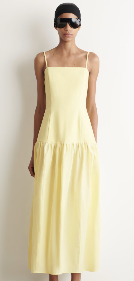 Cos, Sculpted Dropped Waist Midi Dress