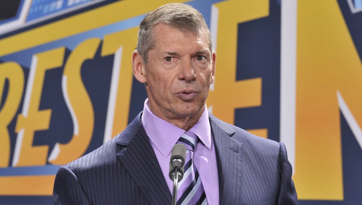 Vince McMahon attends a press conference to announce that WWE Wrestlemania 29 will be held at MetLife Stadium in 2013 at MetLife Stadium on February 16, 2012 in East Rutherford, New Jersey. (Photo by Michael N. Todaro/Getty Images)