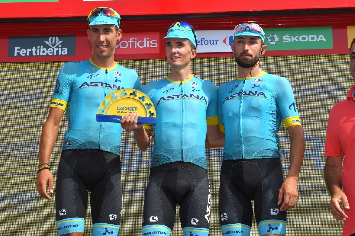 Astana lead the team competition