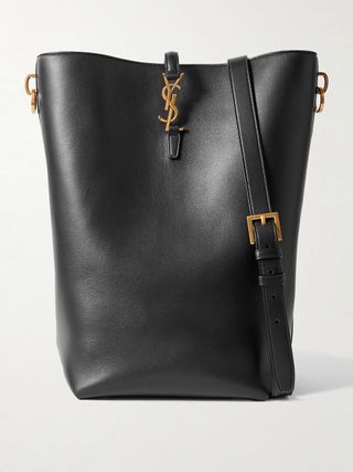 Le 37 Long Leather Bucket Bag