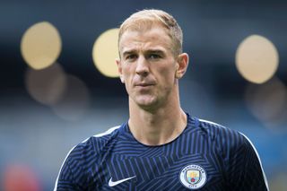 Joe Hart in action for Manchester City in 2016.