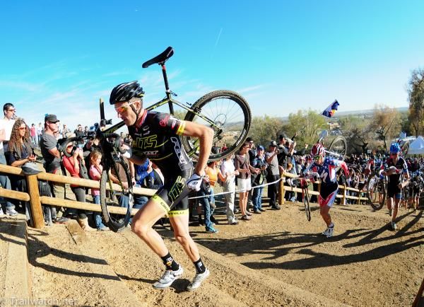 Ryan Trebon (LTS-Felt) leading early in the race
