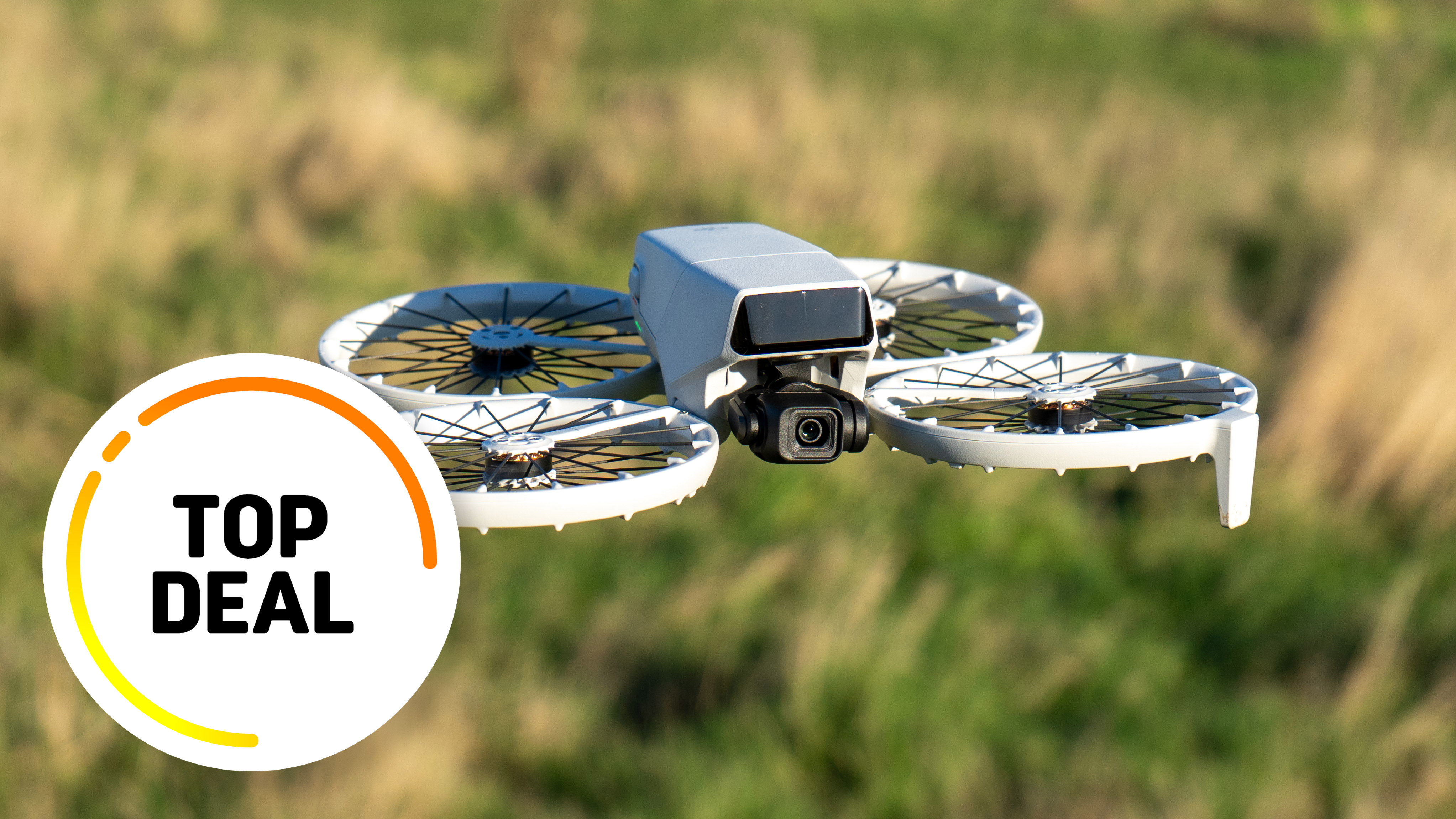 DJI Filp hovering in the air