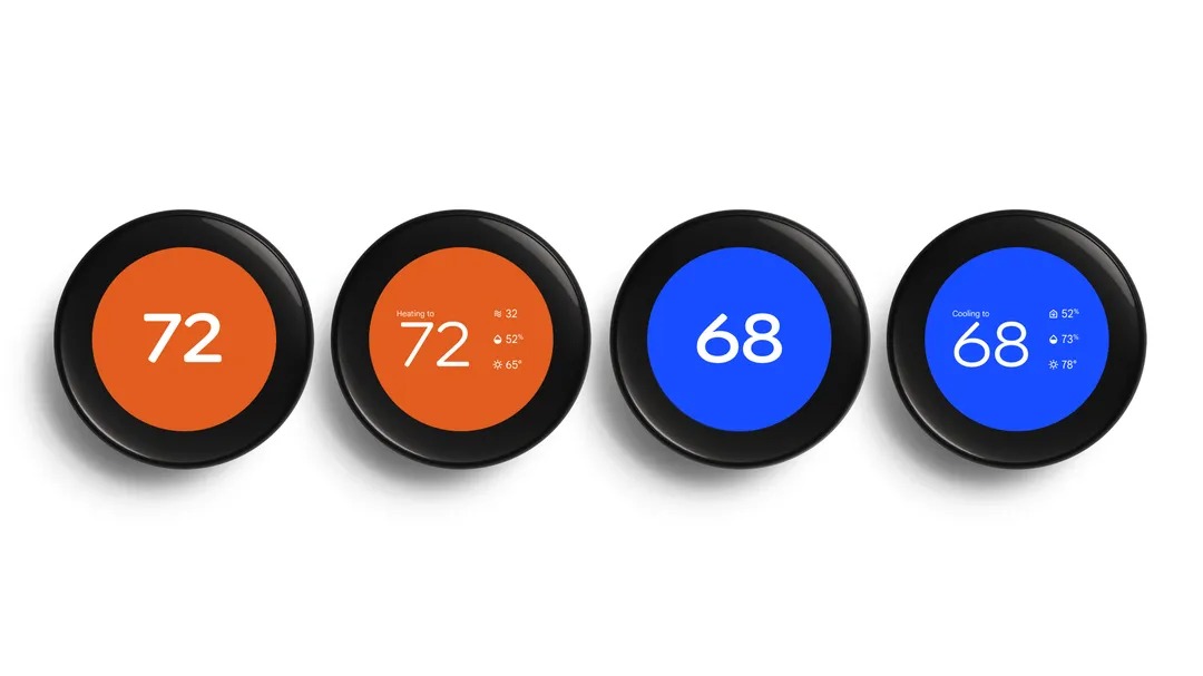 Nest Learning thermostat (4th gen) nest classic faces