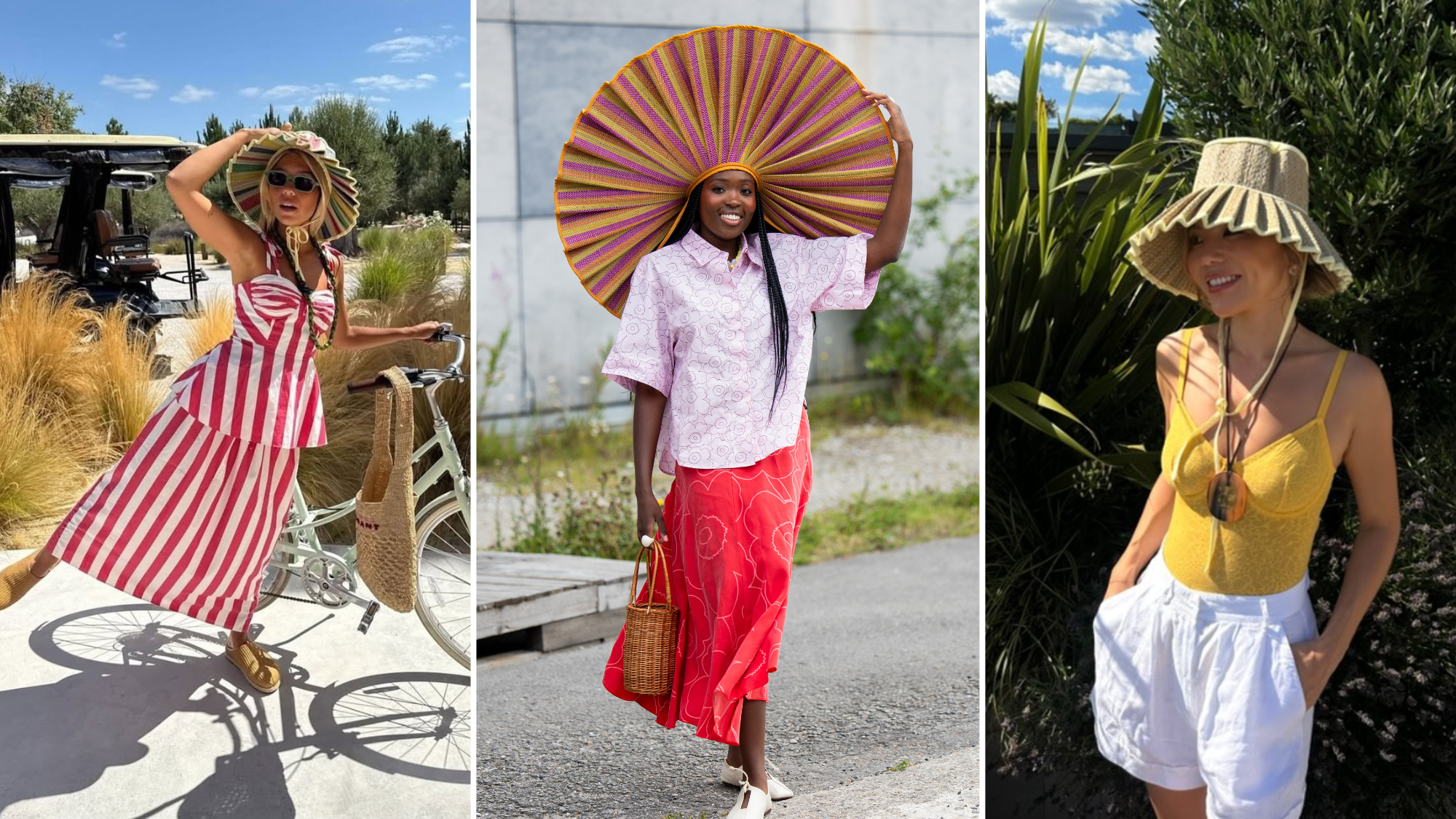 Lorna Murray pleated sun hat