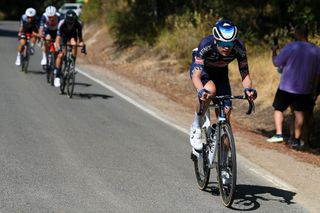 Jay Vine on the attack at the Vuelta