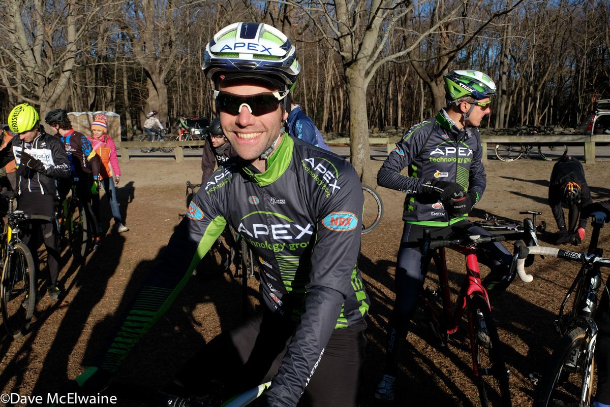 Justine Lindine (Apex/NBX/Trek) just before the start of the race.