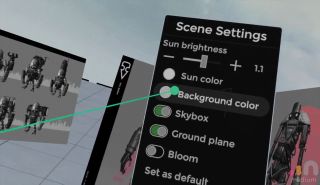 Scene settings dialog