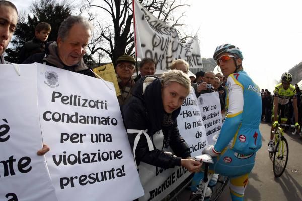 The banned Franco Pellizotti still has his admirers.