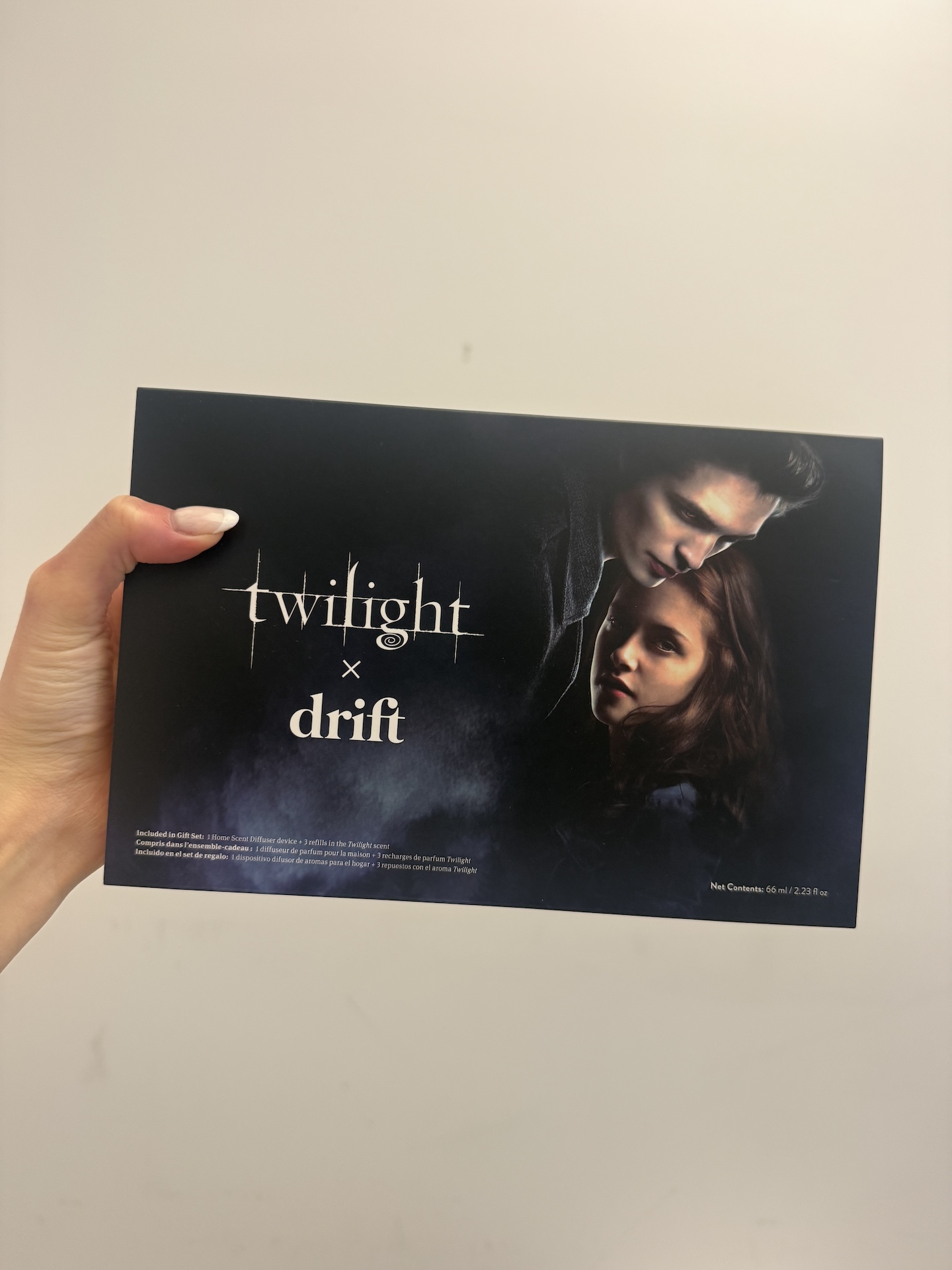 a person holding the twilight x drift collaboration