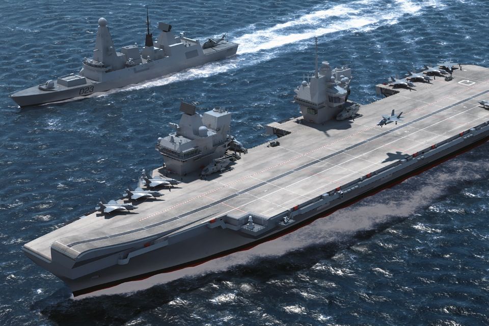 Illustration of Queen Elizabeth-Class Aircraft Carrier