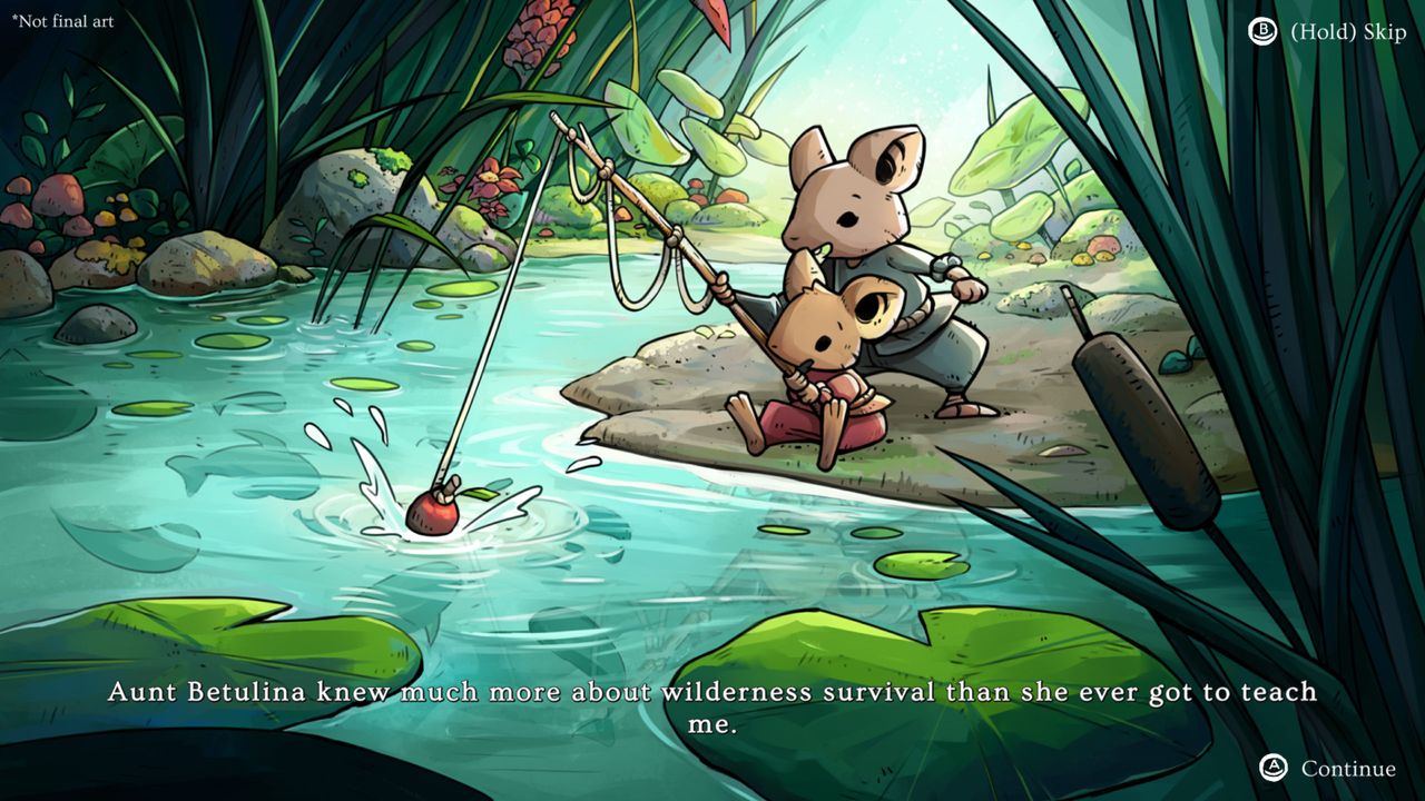 Winter Burrow from Pine Creek Games draws inspiration from the Mouse Guard comics, Don't Starve, 7 Days to Die, and Animal Crossing.