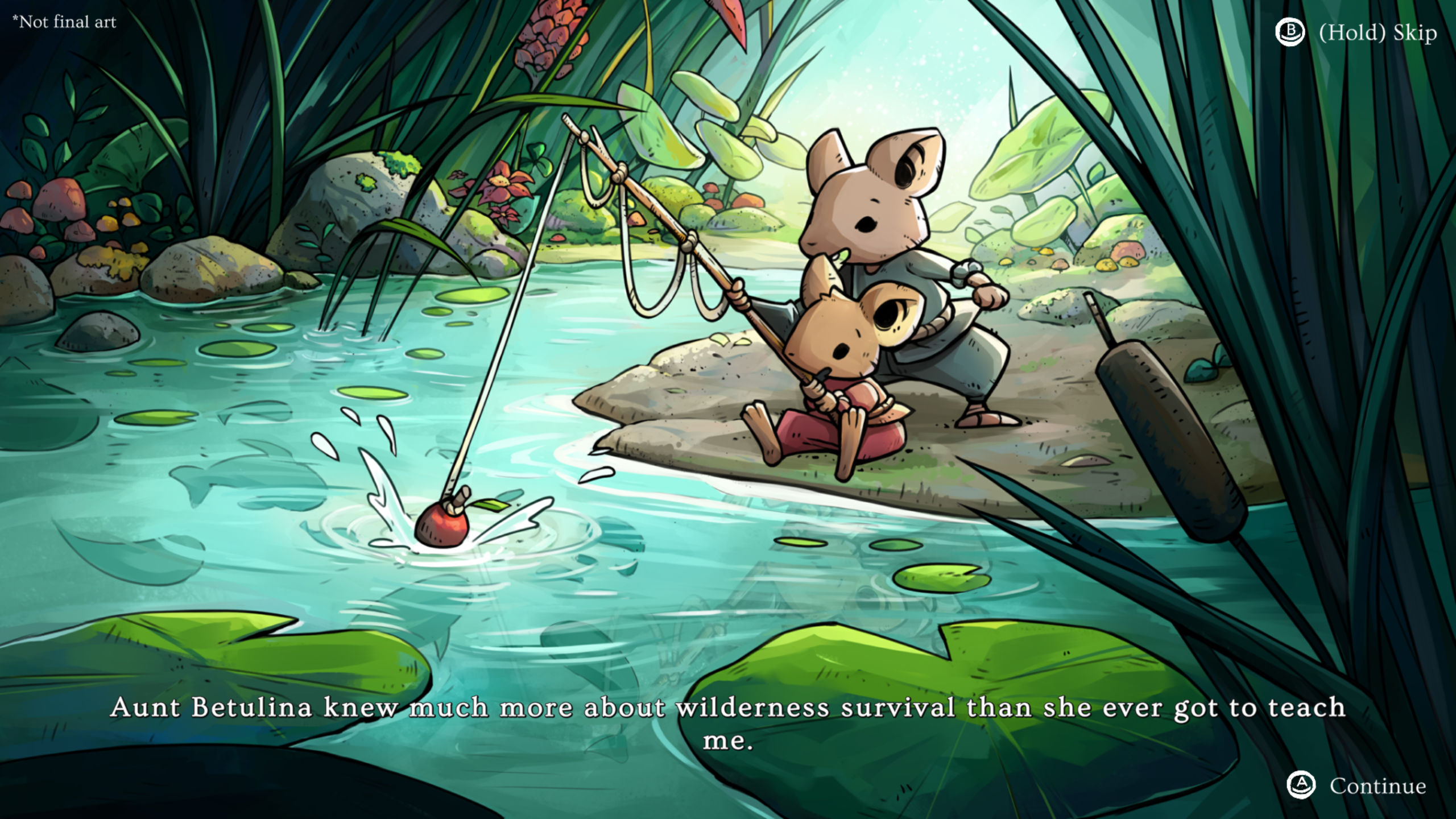 Winter Burrow from Pine Creek Games draws inspiration from the Mouse Guard comics, Don't Starve, 7 Days to Die, and Animal Crossing.