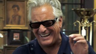 Screenshot of Barry Weiss laughing hard in Barry'd Treasure