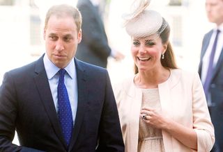 Kate Middleton and Prince William at the Coronation service