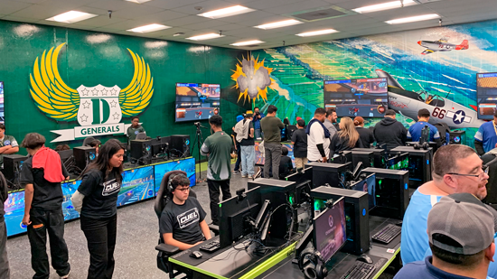 Extron powers a university esports center. 